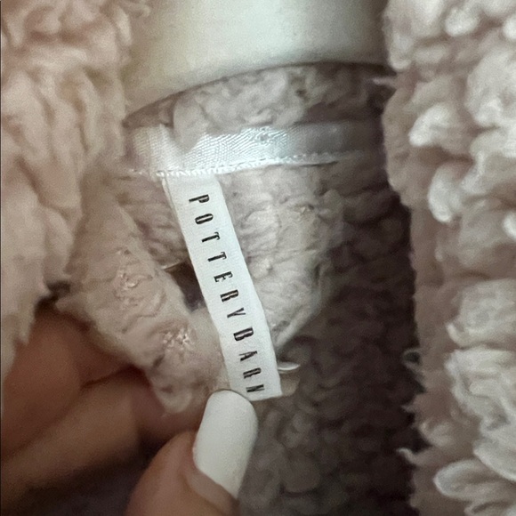 Pottery Barn Sherpa TEDDY BEAR ROBE beige M - Picture 4 of 8